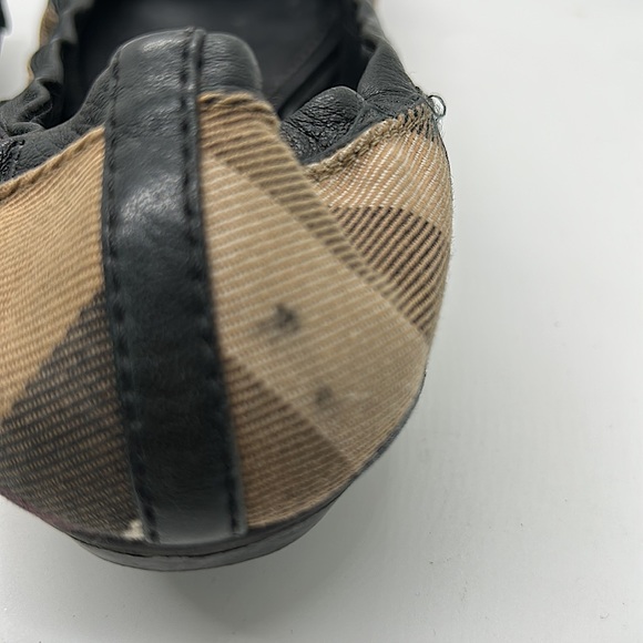Burberry Authentic Classic Pattern Ballet Slip On Slipper Shoes **Sz 39.5/9.5** - Picture 9 of 10